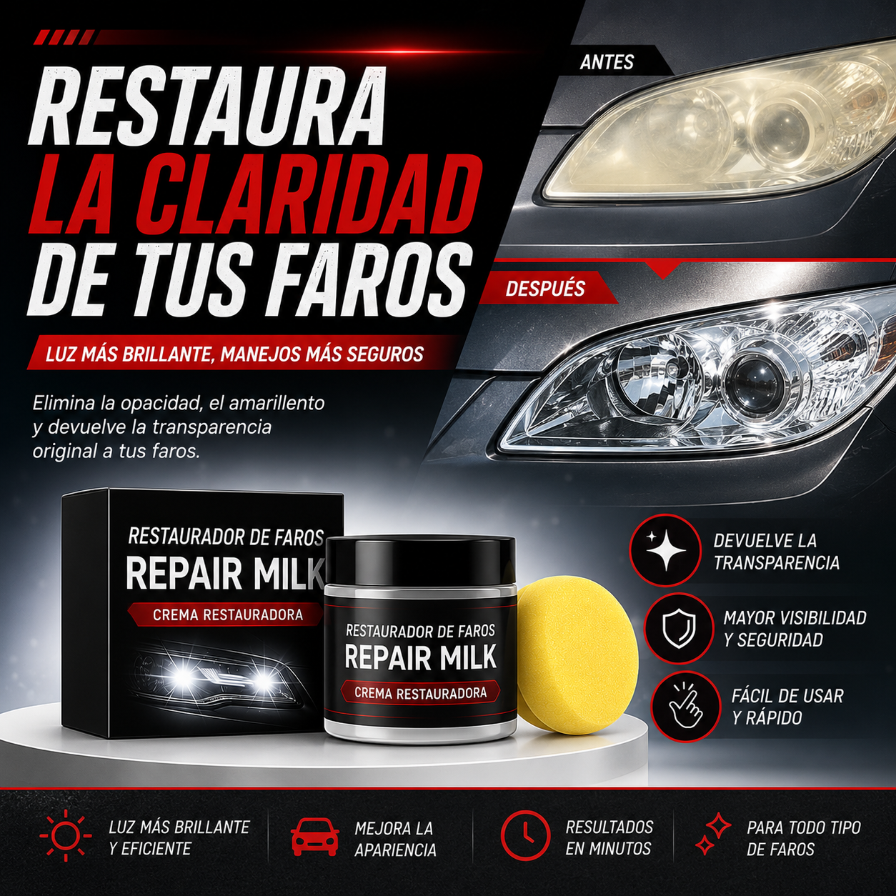 Crema Restauradora De Faros