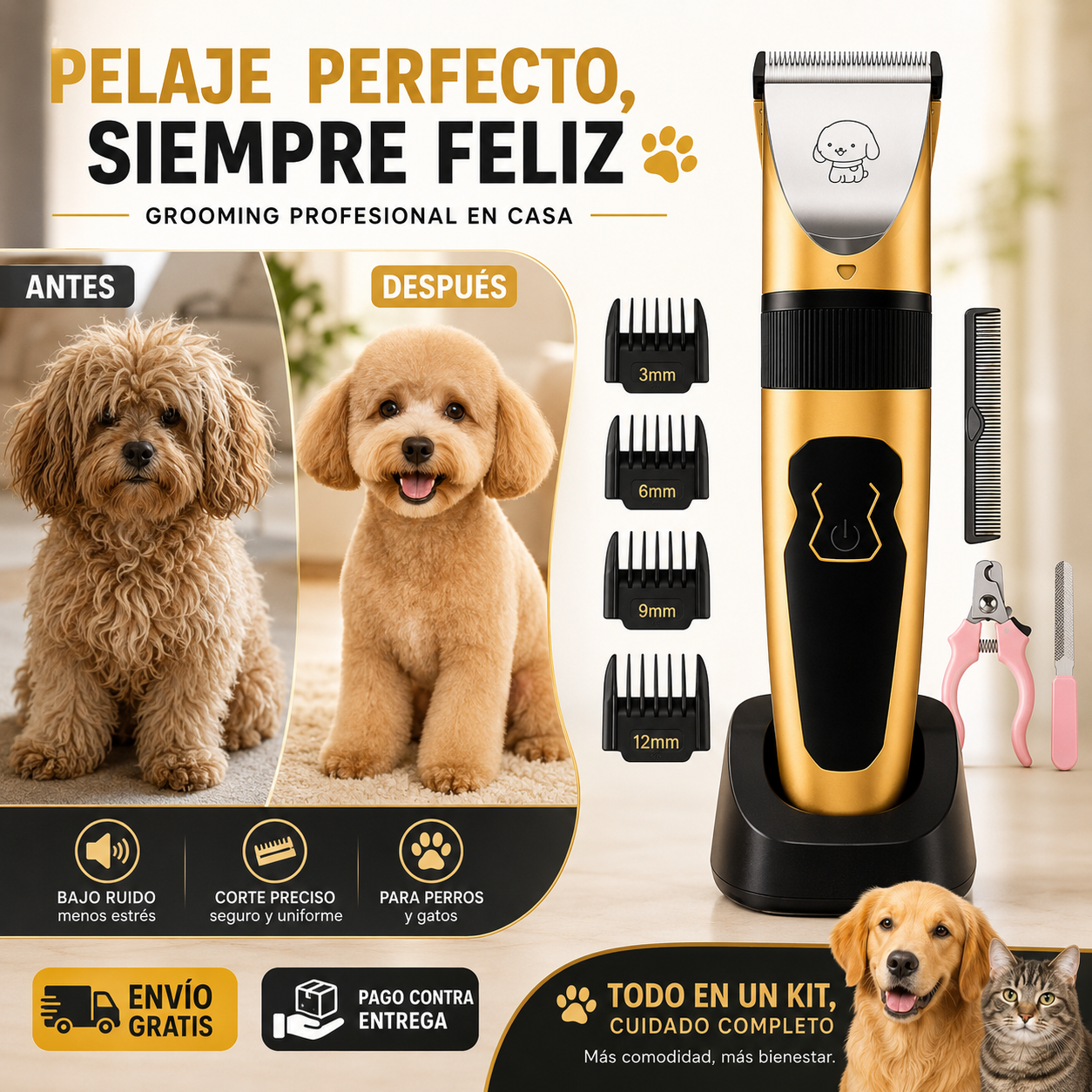 PetGroom Pro®: Aseo profesional para tu mascota, desde la comodidad de casa