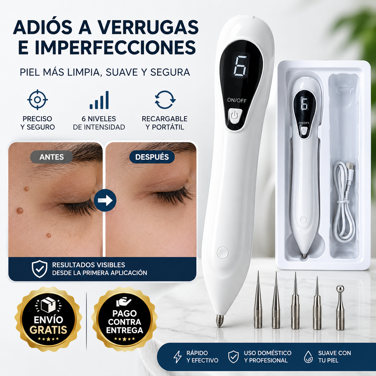 DermaPen Pro®: Elimina verrugas con precisión digita