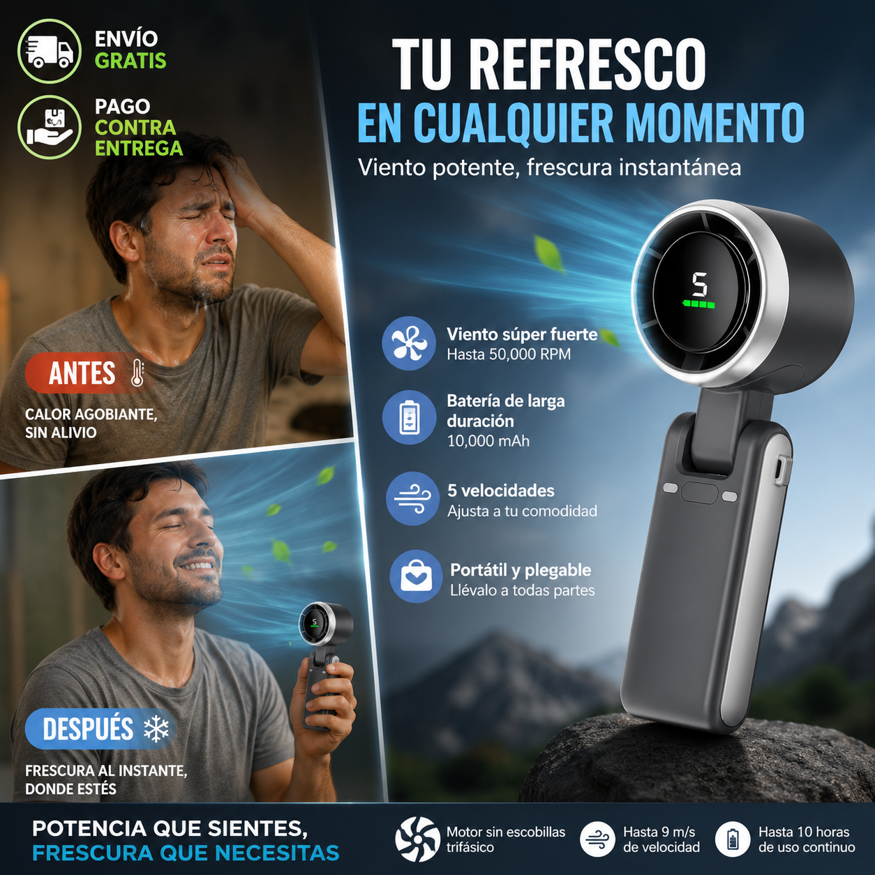 AeroBoost Turbo®: ANIQUILA el calor con una ráfaga de viento imparable