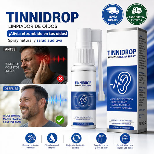 TinniDrop Care®: Cuidado externo diario para la zona del oído