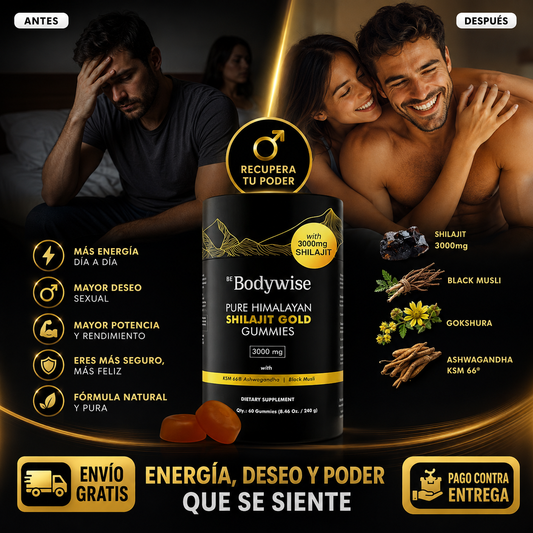 Bodywise Shilajit Gold®: Vitalidad y energía natural, en gomitas