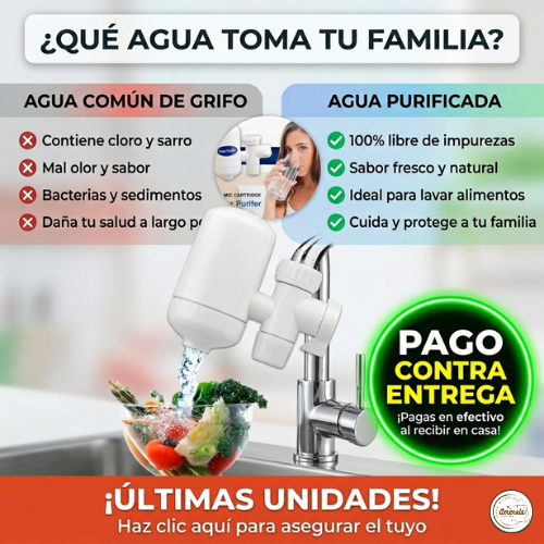 Purificador Filtro de Agua Ecológico Cerámico KDF