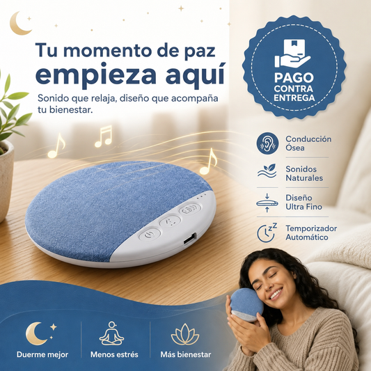 Altavoz Bluetooth Ultra Delgado Tipo Almohada con Ruido Blanco