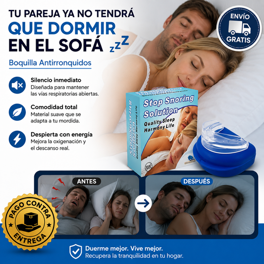 Duerme en silencio, despierta con energía: SilentMouth®, la boquilla que le da paz a tu habitación