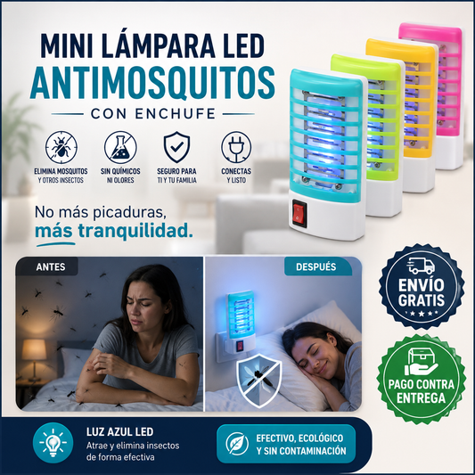 Noches sin zumbidos ni picaduras: NightGuard LED®, la trampa silenciosa que cuida tu descanso