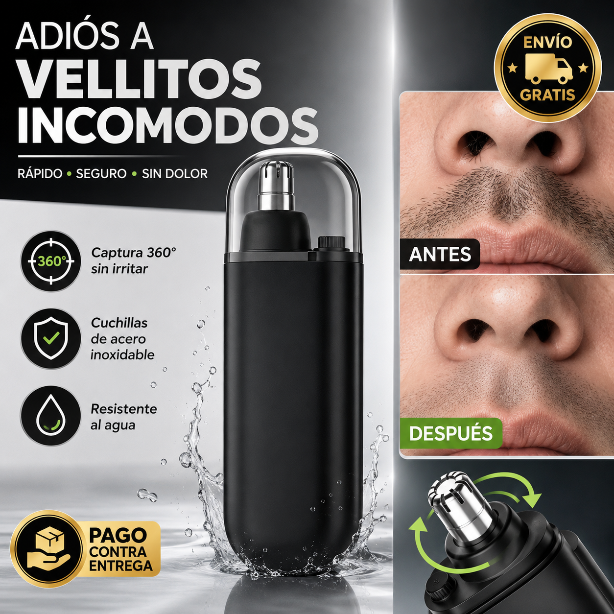 TrimPro Nasal®: Recorte preciso, sin dolor ni tirones