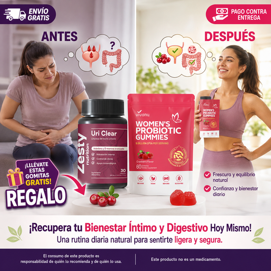 Recupera tu Confianza y Frescura Íntima Uri Clear®. (¡Gomitas de Regalo al Rellenar el Formulario!)