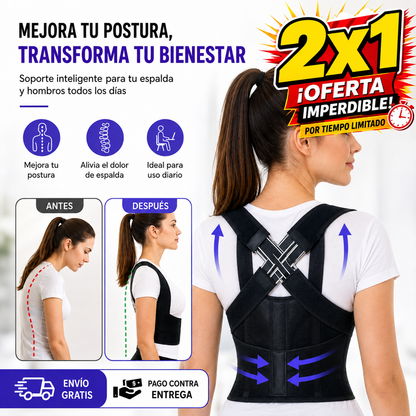 2x1 ErgoBack®: Postura Firme, Espalda Sin Fatiga