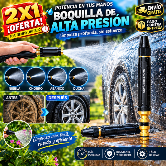 2x1 AquaBlast®: Presión Que Limpia Todo