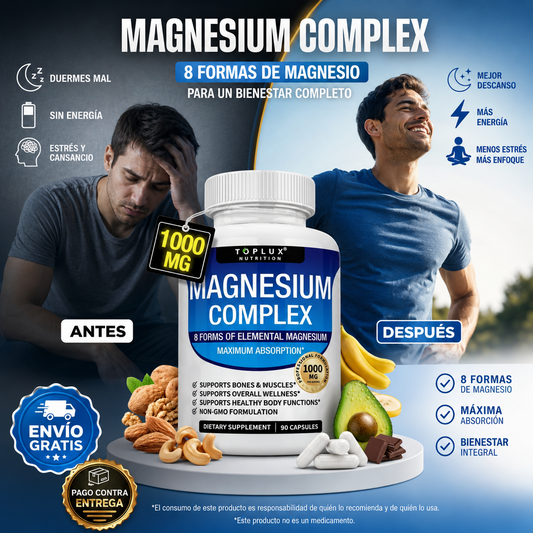 VitalMag®: Complejo de Magnesio 8 Formas de Máxima Absorción